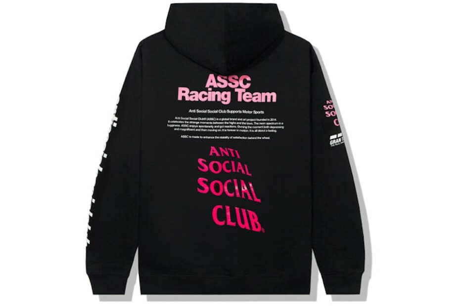 Anti Social Social Club X Gran Turismo Hoodie Black - Ss22 Men'S - Us