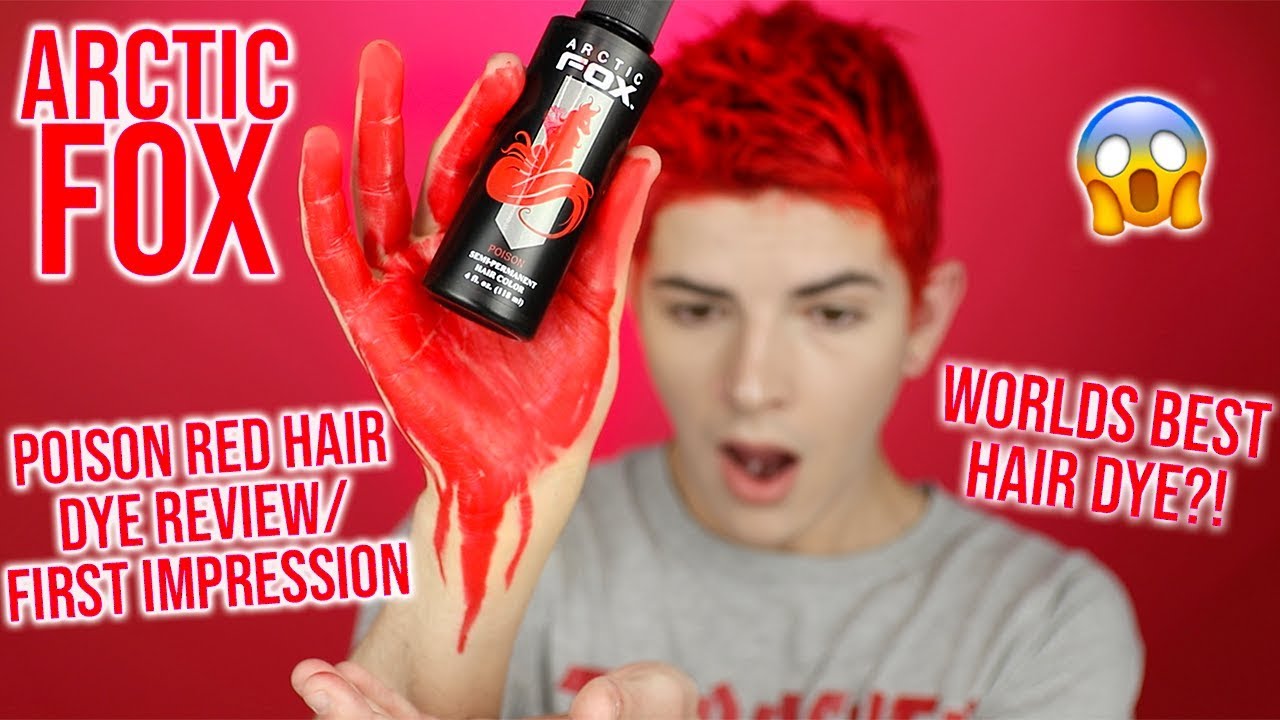 Arctic Fox Poison Hair Dye Review | Is It Worth The Hype?! | How I Dye My  Hair Red | Kevin Rupard - Youtube