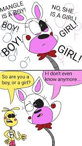 My Mangle Headcanon Is That Yes Has Both Male And Female Counterparts  Making Yes' Gender Fluid. : R/Fivenightsatfreddys