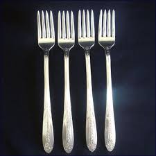 Mildred (Silverplate, 1936) Grille Fork (Viande) By National Silver Co |  Replacements, Ltd.